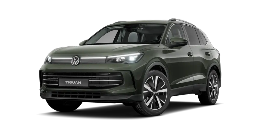 Volkswagen Tiguan in olivgrün